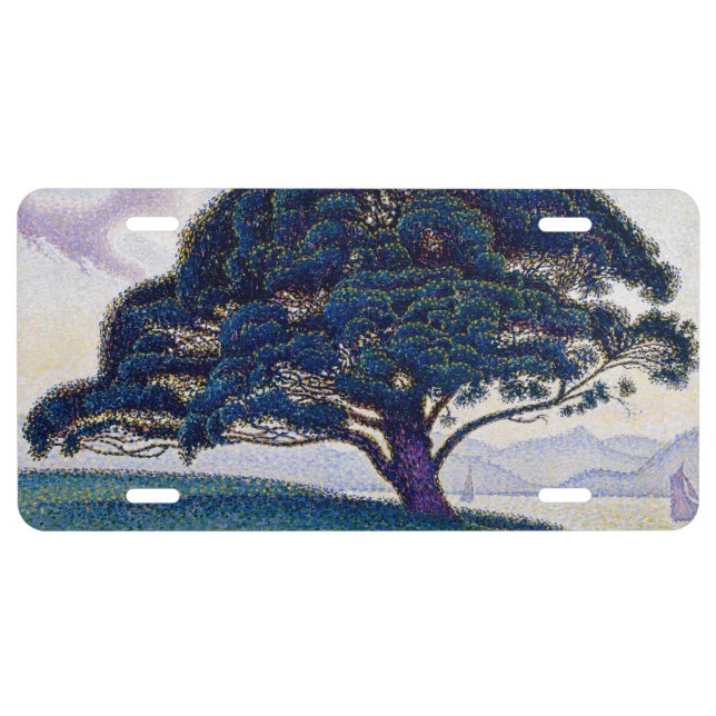 The Bonaventure Pine, Oil Painting, Paul Signac License Plate (Front)