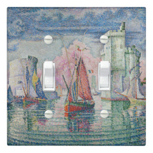The Bonaventure Pine, Oil Painting, Paul Signac Light Switch Cover
