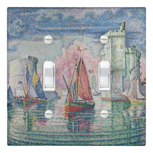 The Bonaventure Pine, Oil Painting, Paul Signac Light Switch Cover (In Situ)