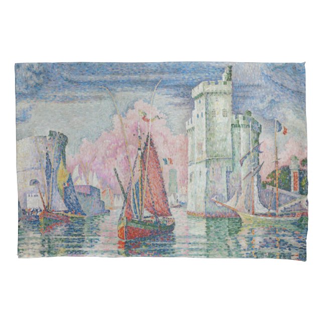 The Bonaventure Pine, Oil Painting, Paul Signac Pillow Case (Front)