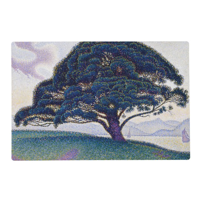 The Bonaventure Pine, Oil Painting, Paul Signac Placemat (Front)