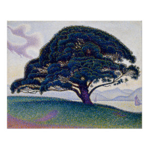 The Bonaventure Pine, Oil Painting, Paul Signac Poster
