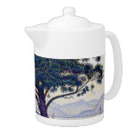 The Bonaventure Pine, Oil Painting, Paul Signac Teapot
