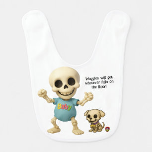 The Boneheads™ Baby and Waggles Baby Bib