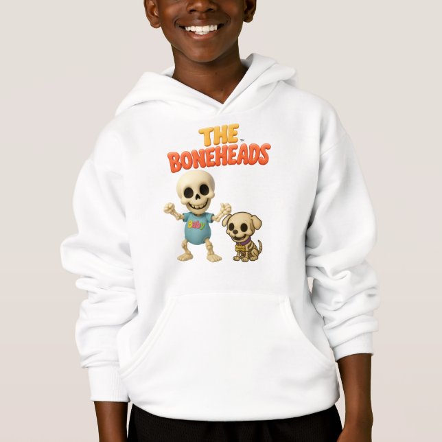 The Boneheads Baby and Waggles Hoodie (Front)