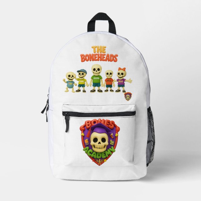 The Boneheads Backpack – Bones Academy (Front)
