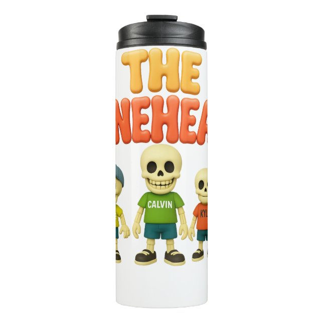 The Boneheads™ Bones Academy™ Thermal Tumbler (Front)