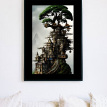 The Bonsai Treehouse Fantasy Art