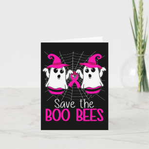 The Boo Bees Breast Cancer Awareness Halloween  Card