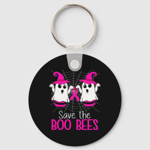 The Boo Bees Breast Cancer Awareness Halloween Keychain