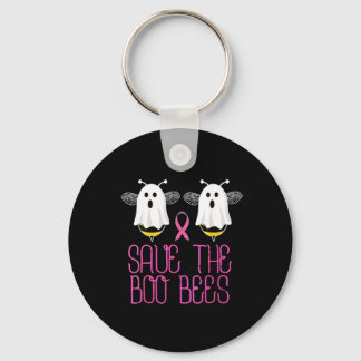 The Boo Bees Breast Cancer Halloween  Keychain