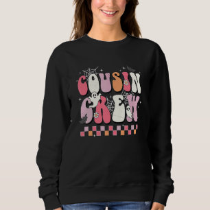 The Boo Cousin Crew  Cute Retro Halloween Fall Sea Sweatshirt