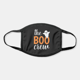 The Boo Crew Black and Orange Family Halloween Face Mask