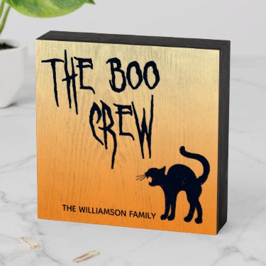 The Boo Crew - Black Cat Silhouette  Halloween