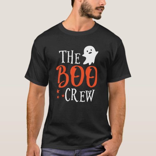 The Boo Crew Cute Ghost Matching Family Halloween T_Shirt