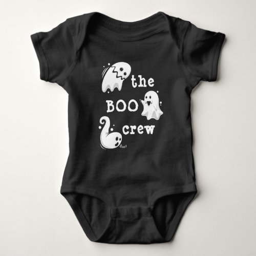 The Boo Crew Ghosts  Halloween Baby Bodysuit