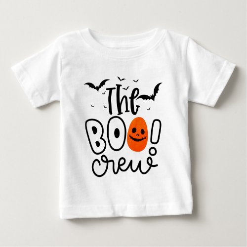 The Boo Crew  Halloween Baby T_Shirt