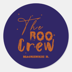 The Boo Crew Halloween Boo Classic Round Sticker
