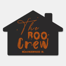 The Boo Crew Halloween Boo Yard Sign