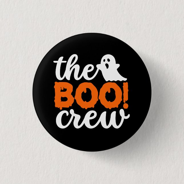 The Boo Crew Halloween Button (Front)