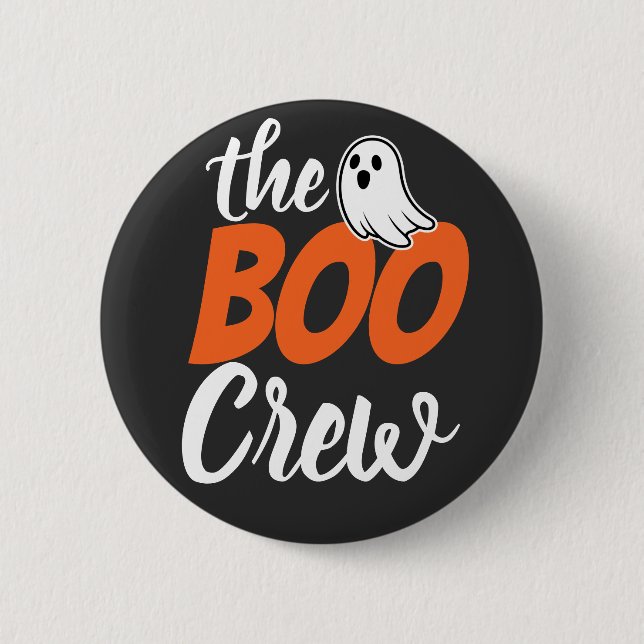 The Boo Crew Halloween Button (Front)