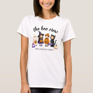 The Boo Crew Halloween Family Personalized Ladies T-Shirt