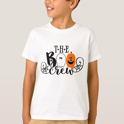 The Boo Crew Halloween Ghost Pumpkin T_Shirt