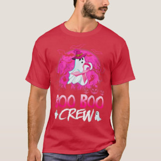 The Boo Crew Halloween Pink Ribbon Breast Cancer A T-Shirt