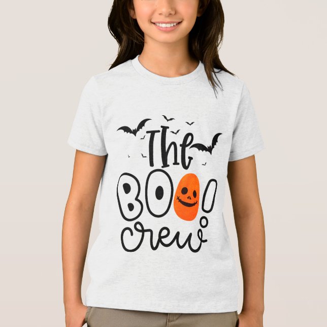 The Boo Crew | Halloween Tri-Blend Shirt (Front)