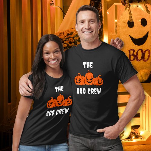 The Boo Crew Modern Halloween Family Matching T_Shirt