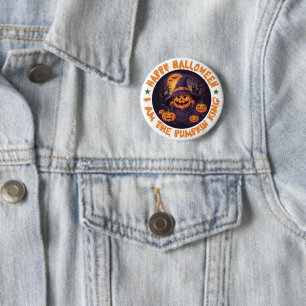 The Boo Crew Orange Halloween Button