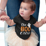 The Boo Crew Orange Halloween Family Matching Baby Bodysuit<br><div class="desc">Modern family matching Halloween shirt design features "The Boo Crew" text in orange and white lettering with a little ghost accent. Order for each member of your crew.</div>