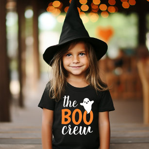 The Boo Crew Orange Halloween Family Matching Kids T-Shirt