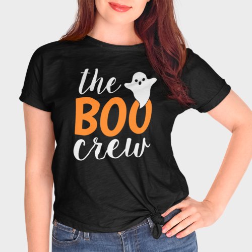 The Boo Crew Orange Halloween Family Matching T_Shirt