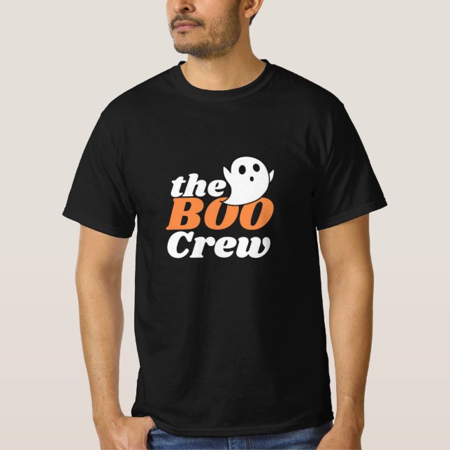 The Boo Crew Orange Halloween Family Matching  T-Shirt (Front)