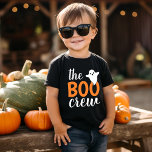 The Boo Crew Orange Halloween Family Matching Toddler T-shirt<br><div class="desc">Modern family matching Halloween shirt design features "The Boo Crew" text in orange and white lettering with a little ghost accent. Order for each member of your crew.</div>