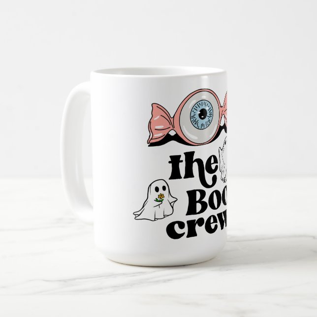 The Boo Crew | Spooktacular Halloween Squad Coffee Mug (Front Left)