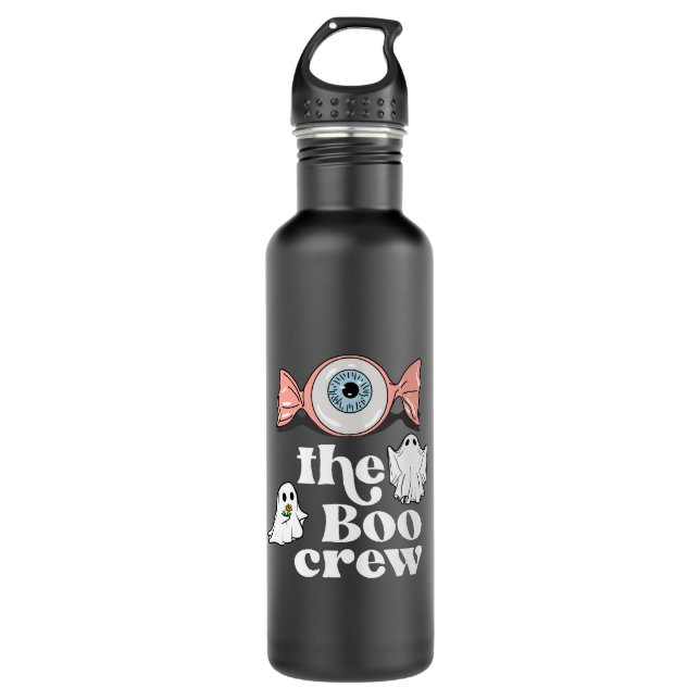 The Boo Crew | Spooktacular Halloween Squad Stainless Steel Water Bottle (Front)