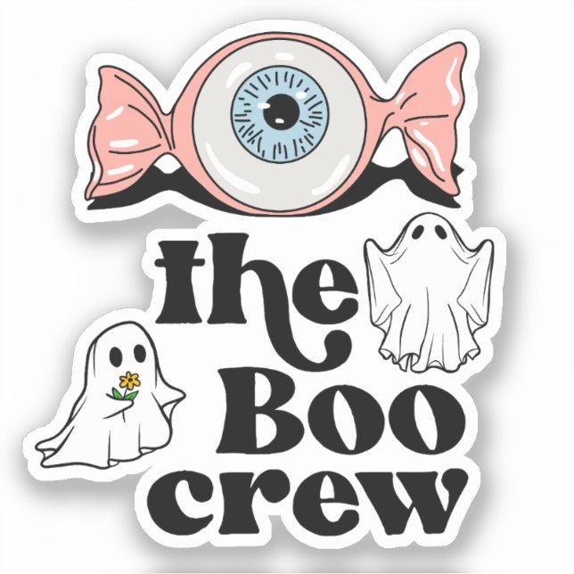 The Boo Crew | Spooktacular Halloween Squad Sticker (Front)