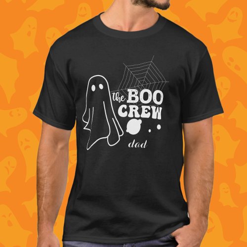 The Boo Crew White Halloween Family Matching Dad T_Shirt