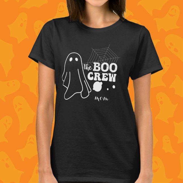 The Boo Crew White Halloween Family Matching Mom T-Shirt (Creator Uploaded)