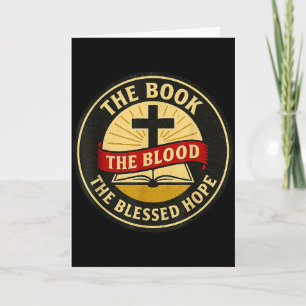 The Book, Blood And Blessed Hope, Kjv Card