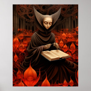 The Book Healer - Surrealistic Art Poster