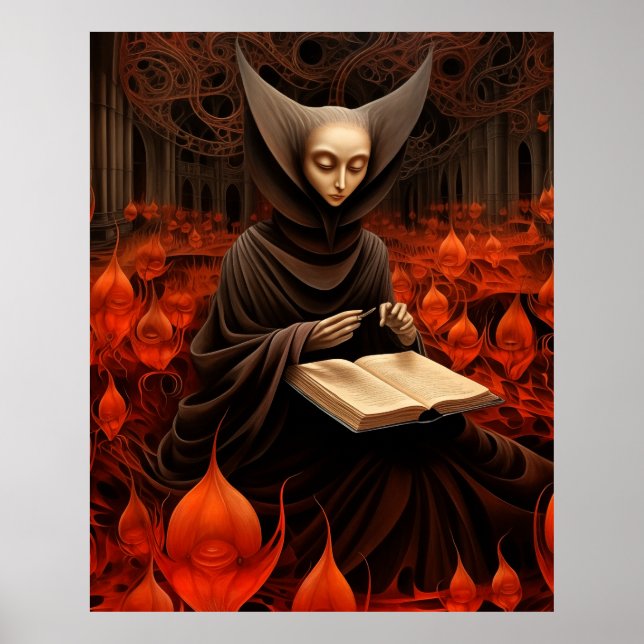 The Book Healer - Surrealistic Art Poster (Front)