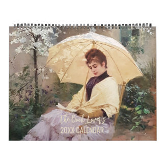The Book Lovers Vintage Paintings Art Calendar