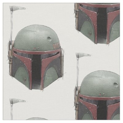 The Book of Boba Fett | Boba Fett Helmet Sketch Fabric