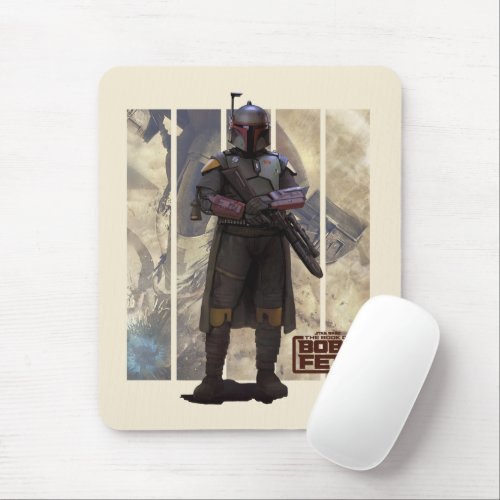 The Book of Boba Fett  Character Illustration Mouse Pad