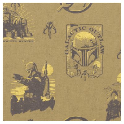 The Book of Boba Fett | Retro Badge Pattern Fabric