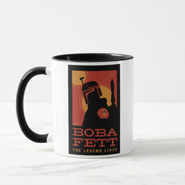 The Book of Boba Fett | Retro Boba Fett Outline Mug (Left)