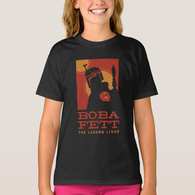 The Book of Boba Fett | Retro Boba Fett Outline T-Shirt (Front)